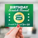 Birthday Scratch Card Personalised Gift Reveal For Men Boys Son