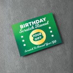 Birthday Scratch Card Personalised Gift Reveal For Men Boys Son