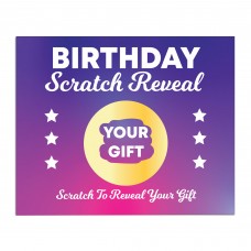Birthday Scratch Card Personalised Gift Reveal For Friends Girls