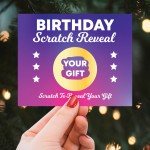 Birthday Scratch Card Personalised Gift Reveal For Friends Girls