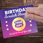 Birthday Scratch Card Personalised Gift Reveal For Friends Girls