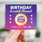 Birthday Scratch Card Personalised Gift Reveal For Friends Girls