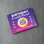 Birthday Scratch Card Personalised Gift Reveal For Friends Girls