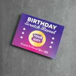 Birthday Scratch Card Personalised Gift Reveal For Friends Girls