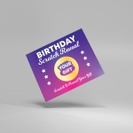 Birthday Scratch Card Personalised Gift Reveal For Friends Girls