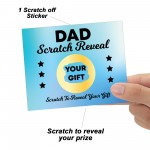 Dad Fathers Day Scratch Card Gift Reveal For Birthday Dad Card