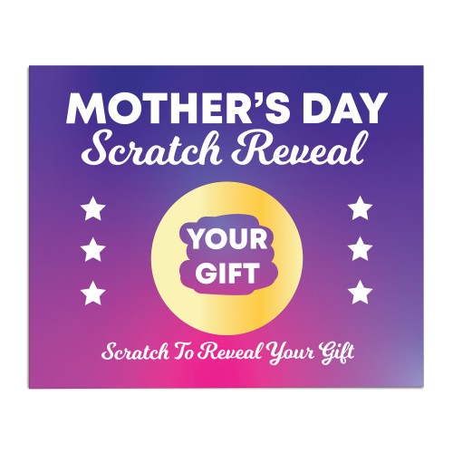 Mothers Day Scratch Card Personalised Gift Reveal For Mum Card