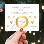 Mothers Day Pregnancy Scratch Off Personalised Card for Mum