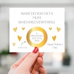 Mothers Day Pregnancy Scratch Off Personalised Card for Mum