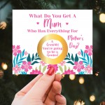 Mothers Day Pregnancy Scratch Off Card for Mum New Grandma 