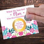 Mothers Day Pregnancy Scratch Off Card for Mum New Grandma 