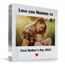 1st Mothers Day Gift Personalised Photo Plaque First Mothers Day