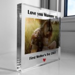 1st Mothers Day Gift Personalised Photo Plaque First Mothers Day