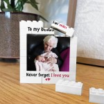 Gift For Nan For Mothers Day Birthday Personalised Photo Block