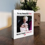 Gift For Nan For Mothers Day Birthday Personalised Photo Block