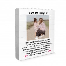 Mum and Daughter Gifts Personalised Building Block Photo Gift