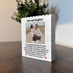 Mum and Daughter Gifts Personalised Building Block Photo Gift