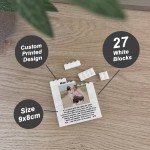 Mum and Daughter Gifts Personalised Building Block Photo Gift
