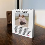 Mum and Daughter Gifts Personalised Building Block Photo Gift