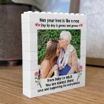 Personalised Gift For Nan For Mothers Day Birthday Photo Block