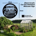 Allotment Sign For Garden Shed Garage Wall Mounted Acrylic Sign