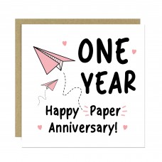 Funny Paper Anniversary Card For Husband 1st Anniversary Card