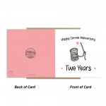 Cotton Anniversary Card For Husband Wife 2nd Anniversary Card