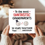 Pearl Anniversary Card for Grandparents 30th Wedding Anniversary