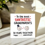 Pearl Anniversary Card for Grandparents 30th Wedding Anniversary