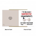 Pearl Anniversary Card for Grandparents 30th Wedding Anniversary