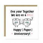 Funny Paper Anniversary Card For Husband Wedding Anniversary
