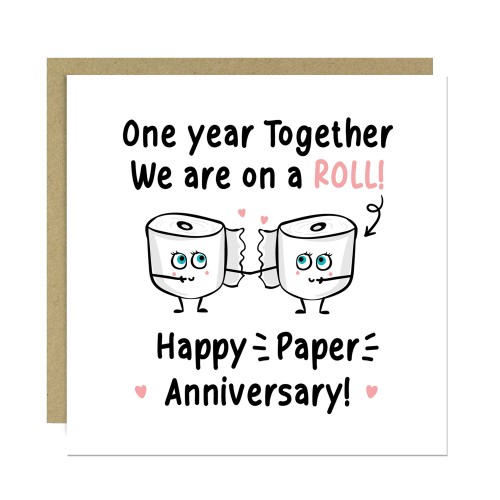 Funny Paper Anniversary Card For Husband Wedding Anniversary