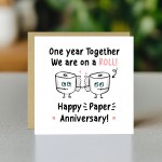 Funny Paper Anniversary Card For Husband Wedding Anniversary