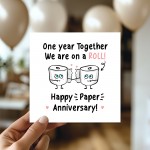 Funny Paper Anniversary Card For Husband Wedding Anniversary