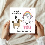 Funny 70th Birthday Card For Friend Mum Auntie Nan Nanny