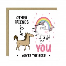 Funny Card For Friend Thank You Card For Best Friend Birthday