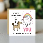 Funny Card For Godmother Thank You Card For Godmother Birthday