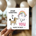 Funny Card For Godmother Thank You Card For Godmother Birthday
