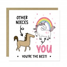 Funny Card For Niece Thank You Card For Niece Birthday Unicorn