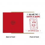 Funny Birthday Card You Are The Queen Of Mums Funny Card For Mum