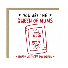 Funny Mothers Day Card You Are The Queen Of Mums Funny Card