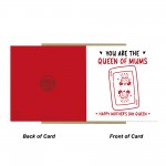 Funny Mothers Day Card You Are The Queen Of Mums Funny Card