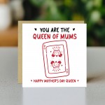 Funny Mothers Day Card You Are The Queen Of Mums Funny Card