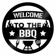 BBQ Sign For Garden Welcome Sign To The BBQ Plaque Hanging Sign