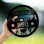 BBQ Sign For Garden Welcome Sign To The BBQ Plaque Hanging Sign
