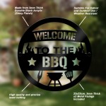 BBQ Sign For Garden Welcome Sign To The BBQ Plaque Hanging Sign