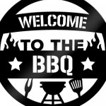 BBQ Sign For Garden Welcome Sign To The BBQ Plaque Hanging Sign