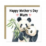 Mothers Day Card For Mum, Mum Mother's Day Gifts, Panda Card Mum