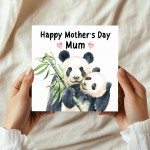 Mothers Day Card For Mum, Mum Mother's Day Gifts, Panda Card Mum