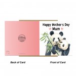 Mothers Day Card For Mum, Mum Mother's Day Gifts, Panda Card Mum